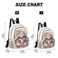 thumbnail image 3 of JIALIOU Mini Backpack Purse for Women Quilted Casual Daypack Small Travel Shoulder Bag, Cute Sloth with Ice Cream, 3 of 7
