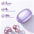 thumbnail image 3 of Open Ear Earbuds Bluetooth 6.0, Clip-On Earbuds Wireless 66H Playtime with ENC Noise Cancelling, IPX7 Waterproof, Comfort Secure Fit for Running Workout, 3 of 7