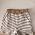 thumbnail image 5 of Toddler Boy Outfit Set Cute Striped Short Sleeve Polo Top and Soft Shorts Baby Boy Summer Clothes 6 12 18 Months 2T 3T 4T, 5 of 6