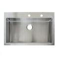 thumbnail image 2 of Franke Vector Stainless Steel 33" X 22" Dual-Mount Kitchen Sink, Single Bowl HFS3322-2, 2 of 2