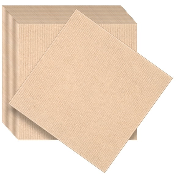 ZUNOXAZ 50-Pack Peel and Stick Carpet Tiles, Self-Adhesive Non- Floor Squares, Reusable Khaki 11.79 x 11.79 x 0.16 Inches
