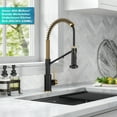 thumbnail image 4 of KRAUS Bolden 2-in-1 Commercial Style Pull Down Single Handle Water Filter Kitchen Faucet for Reverse Osmosis or Water Filtration System in Brushed Brass / Matte Black, 4 of 8