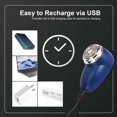 thumbnail image 5 of Deago Mini Portable Electric Travel Shaver - Pocket Size Washable USB Rechargeable Shaving Razor - Wet & Dry Waterproof Mini-Shave for Men Teen Boys Face (Yellow), 5 of 9