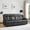 Black-PU-with Console, variant on Loveseat Recliner Sofa,3 Seater RV Recliner Couch, Manual Reclining Loveseat with Console for Living Room, Home Theater Seating with AC/USB C/USB and Drawer