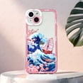 thumbnail image 3 of Funda de teléfono Sea Wave para iPhone 16 15 14 13 12 11 Plus Pro Max Mini XS X XR funda de silicona suave, 3 of 5