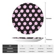 thumbnail image 2 of Wukai Pink Groovy Disco Ball Print Decorative Plate for Display,Bone China Decorative Plate, Ceramic Dinner Plate with Stand, Vertical Ceramic Plate-6in, 2 of 6