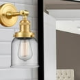thumbnail image 3 of 203-SG-G52 Innovations Lighting Bell - 1 Light Wall Sconce In Industrial Style-10 Inches Tall and 5 Inches Wide-Satin Gold Finish-Clear Glass Color, 3 of 4