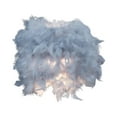 thumbnail image 4 of Pantalla de plumas Cubierta de luz colgante de techo Cubierta de luz colgante decorativa Cubierta de lámpara de para cafetería Decoración de luz Gris M Yinane pantalla colgante, 4 of 8