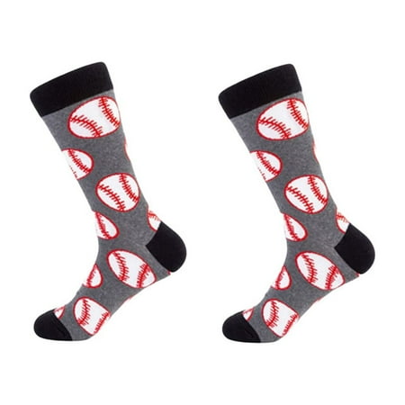 

NUOLUX Autumn Winter Socks Creative Ball Pattern Series Stocking Cold Protection Socks Casual Warm Socks for Men Male (Baseball Pattern)