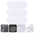 thumbnail image 3 of FRCOLOR earring backs 150pcs Useful Earring Safety Backs Mild Earring Back Stopper Earring Pad,0.39"X0.39"X0.04", 3 of 5