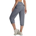 thumbnail image 6 of Women's Capri Pants with Pockets Lightweight Quick Dry Water Resistant Hiking Travel Summer Pants for Outdoor Gray M, 6 of 6