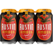 Independence Austin Amber, Craft Beer, 6 Pack, 12 fl oz Cans, 6% ABV