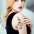 thumbnail image 3 of 12 hojas de tatuajes temporales para mujeres, kit de pegatinas de tatuajes para adultos, mujeres, niñas, tatuajes, 3 of 6