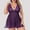 Purple, variant on uublik Pajamas For Women Sets Soft Valentine's Day Bodysuit V Neck Nightgown Nightwear Sleepwear Red