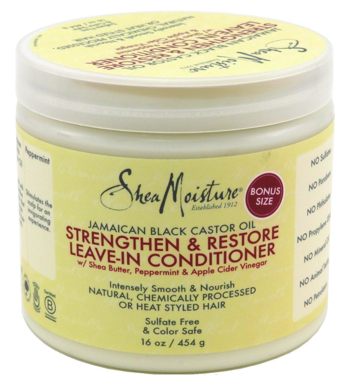 Shea Moisture Jamaican Black LeaveIn Conditioner 16 Ounce Pack of 2