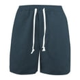 thumbnail image 4 of Men's Casual Shorts Summer Wear for Men Running Short Athletic Fit Shorts Men Band Size Mens Button Mens Mesh Boy 10 8 Floral Men's Casual For Everyday Wear Lightweight Navy 2XL, 4 of 4