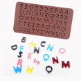 thumbnail image 1 of Silicone Letter Bakeware Mould Reusable Alphabet Bricks Candy Tray Non-stick Chocolate Maker Mold, 1 of 3