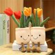 thumbnail image 5 of Juguetes de plantas de peluche para niños, juguete de peluche suave con forma de flor, muñeco de tulipán de simulación, almohada de peluche con plantas suculentas para decoración de interiores, 5 of 8