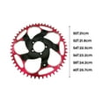 Happydeer 50T/52T/54T/56T/58T/60T Chain Wheel Sprocket Crank for Bafang