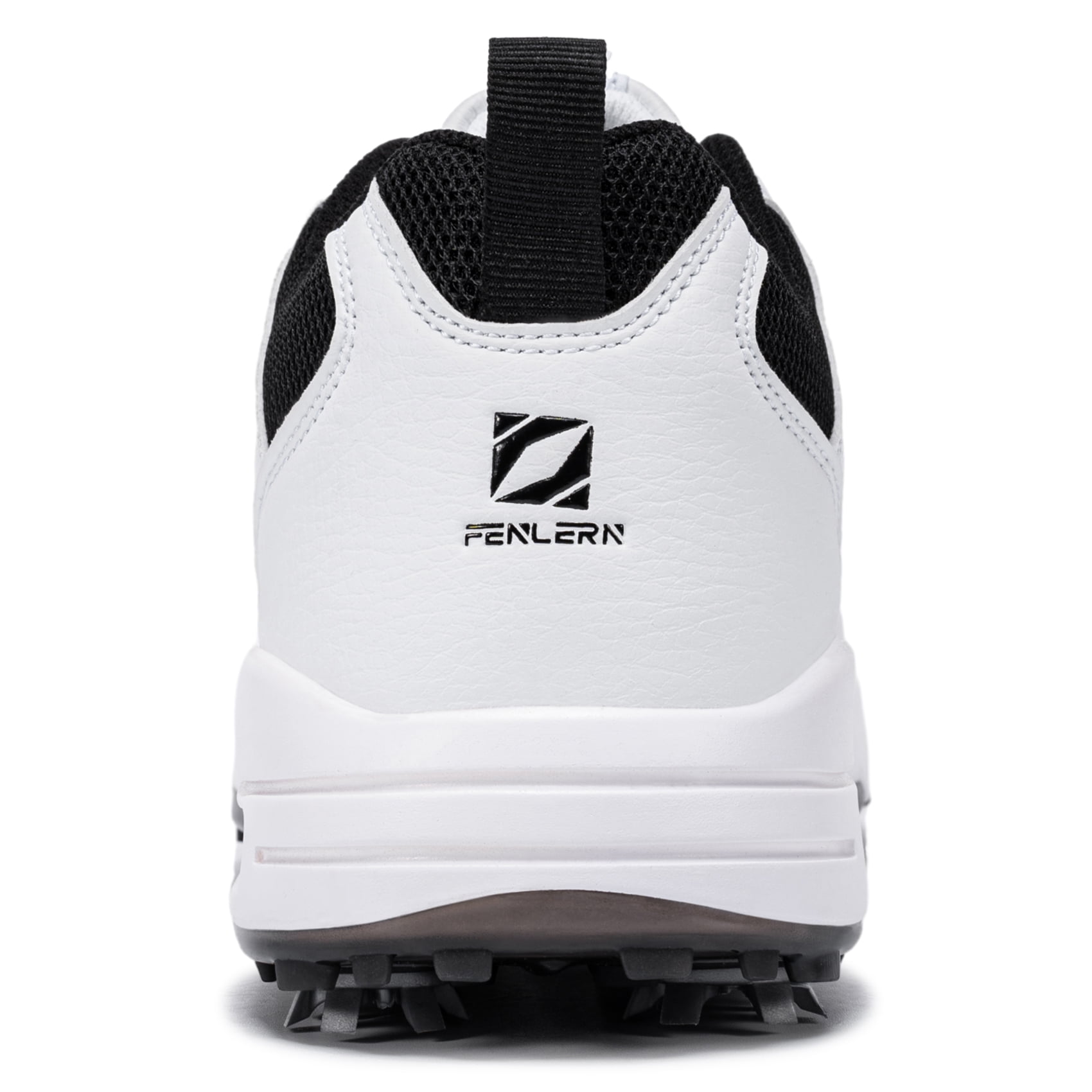 FENLERN Men's Golf Shoes with Spiked Waterproof Leather Upper Air cushion shock-absorbing sports sneakers Shoe
