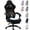 Black, variant on KARXAS Breathable Fabric Gaming Chair, Comfort Office Chair with Gel Cushion and Storage Bag, Game Chair with Pocket Spring Cushion and Footrest, Black