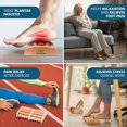 thumbnail image 3 of RV Masajeador de pies tamaño L doble - Acupresión Shiatsu original - Alivio de la fascitis plantar - Diagrama/Instrucciones de reflexología podal - Madera Rojo Verde, 3 of 5