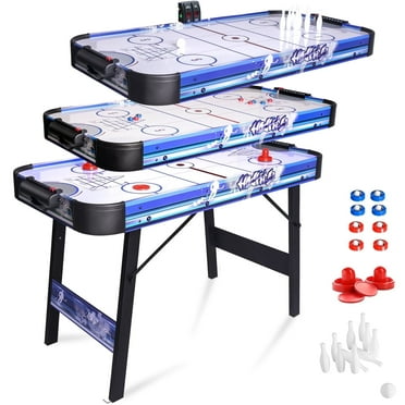 Foldable 3 in 1 Game Table Air Hockey,Shuffleboard,Bowling for Family Fun