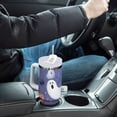 thumbnail image 4 of Yayeee 30oz Stainless Steel Tumbler with Straw and Handle Double-Wall Insulated Travel Water Bottle, Blue Cute Halloween, 4 of 8
