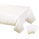 thumbnail image 1 of 4 Pack White and Gold Disposable Plastic Tablecloth for Rectangle Tables(54" x 108"), Disposable Waterproof Table Cover for Birthday, Graduation, Gold, 1 of 4