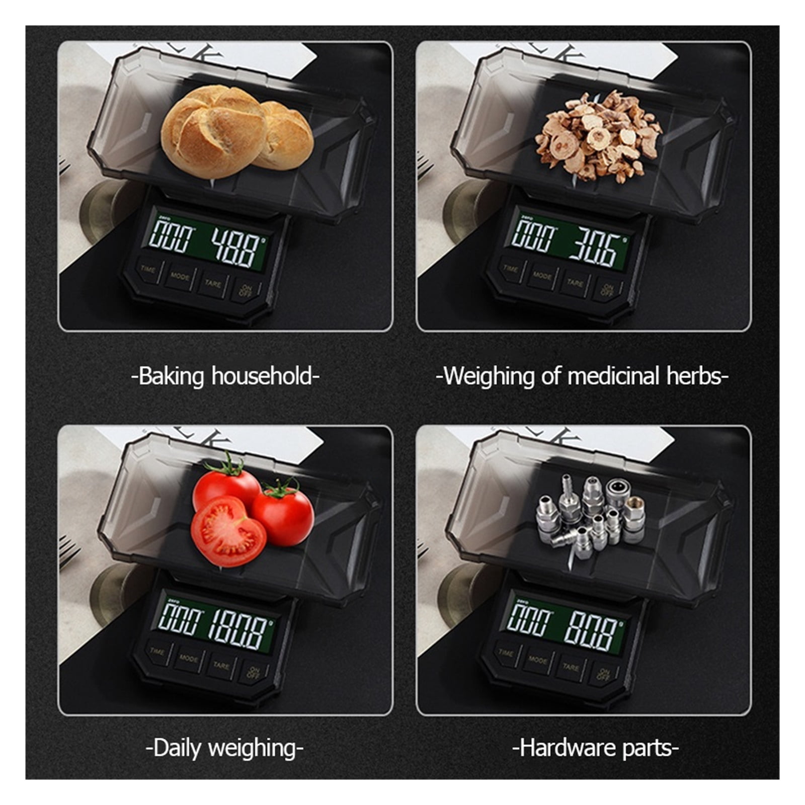 Portable Digital Scale 1kg/2kg Pocket Coffee Scales High Precision Electronic Kitchen Food Scales