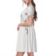 thumbnail image 2 of Balery Dandelion Blowing In The Wind Vestidos sueltos de manga corta para mujer, vestidos de verano 2025, vestidos casuales de corte A con vuelo., 2 of 6