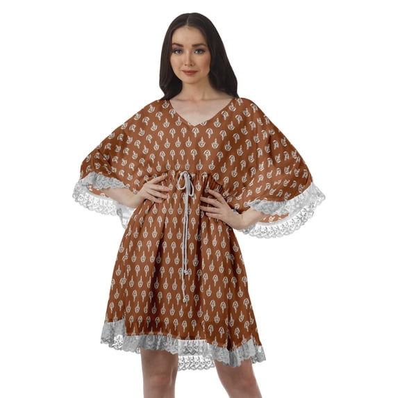 Moomaya Printed Beach Coverups Women Plus Size Sundresses For Women Mini Dress