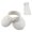 White, variant on HONHUZH Summer Hats Womens Leopard Print Open Top Sun Visor Hat With Bow Summer Beach Cap
