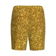 thumbnail image 2 of Haiem Gold Glitter Men's Pajama Short with Soft Woven Cotton Elastic Waistband Sleep Short-XX-Large, 2 of 9