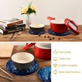 thumbnail image 5 of FREEAMG 2 Pcs Cotton Magical Lantern Glowworm Woven Pot Holder Trivets Set,Round Coasters Placemat for Cooking Baking Hot Dish Pan Pot Bowl Teapot(7&9 Inches), 5 of 6