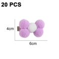 thumbnail image 2 of 20 piezas pasadores para el pelo con lazo pequeño para perros y cachorros, pinzas para el pelo para perros con flores, 2 of 5