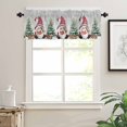 thumbnail image 7 of Christmas Dwarf Kitchen Curtains and Valances Set, Winter Christmas Tree Snowflakes Gray Rod Pocket Window Valance 18 Inch Window Curtain Panels for Living Room Bedroom Laundry, 27.5x36in, 3 Pieces, 7 of 7