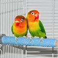 thumbnail image 3 of Natural Wood Bird Perch with Quartz Sand Coated Surface for Non-Toxic Materials, Foot Exercise Ideal for Beak Grinding Toy Easy Installation into Any Bird Cage, 3 of 6