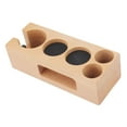 thumbnail image 1 of Coffee Filter Tamper Holder, Wooden Coffee Tamper Holder Coffee Tamping Station With Mat For Cafes Home, 1 of 8