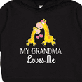 thumbnail image 3 of Inktastic Grandma Loves Me Girls Giraffe Granddaughter Toddler Hoodie, 3 of 4