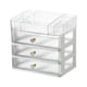 thumbnail image 2 of Caja de cosméticos de gran capacidad, vitrina para cosméticos, contenedor para joyas, baño transparente de 4 niveles, 2 of 9