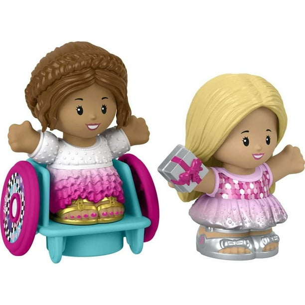Figura de fiesta de Barbie establecida por Fisher-Price Little People, 2 paquetes de juguetes para niños pequeños y preses Fisher-Price Fisher-Price