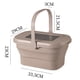 thumbnail image 3 of Cesta De Picnic Cesta plegable para acampar, equipo, contenedor de frutas y alimentos para exteriores (café) Sywqhk Para Estrenar, 3 of 5