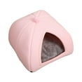 thumbnail image 6 of DOLITY 2x Soft Cave Pet Bed Dog Tent Self-Heating Washable Non-Slip Nest Cat Warm House Pink S Gray L, 6 of 8