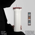 thumbnail image 3 of miniku Vaso Termico Tikcup Beige 1080 Ml Acero Inoxidable Con Soporte Para Celular, 3 of 7