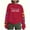 Red, variant on Lorytime Christmas Womens Crewneck Sweatshirt Fall Letters Print Fleece Shirt Long Sleeve Pullover Tops for Holiday