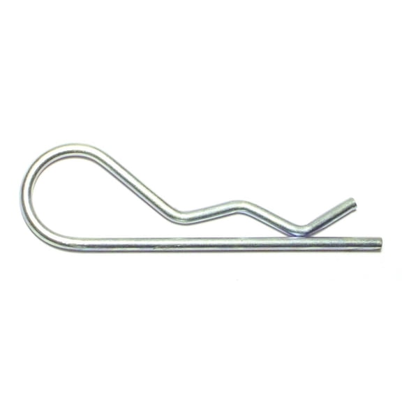 3/32" x 2-1/2" Zinc Plated Steel Hitch Pin Clips HPCS-088