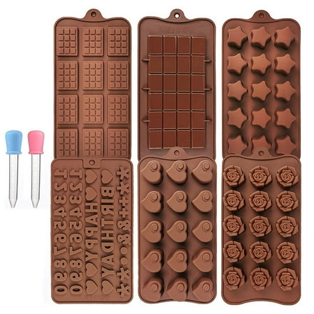 

Juiluna 8pcs Silicone Chocolate Candy Molds Flower Cloud Love Shape Reusable Cake Baking Mold for Candy Jelly Cake