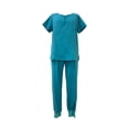 thumbnail image 3 of Conjunto Médico de enfermería Yinane pantalones de correr manga Corta con múltiples bolsillos, 3 of 8