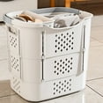 thumbnail image 6 of XGFHYJEH Laundry Basket, Freestanding Laundry Hamper, Tall Dirty Clothes Hamper with Extended Handles for Clothes Toys in the Dorm Family Indoor Bathroom Bedroom, 6 of 7